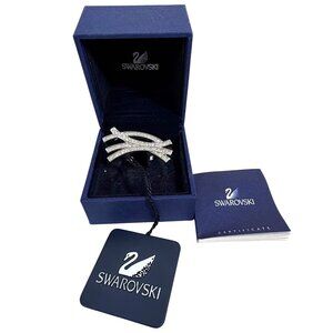 Swarovski Infinity Rhodium-plated Ring Crystals Size 8.5 w/ Certificate NIB